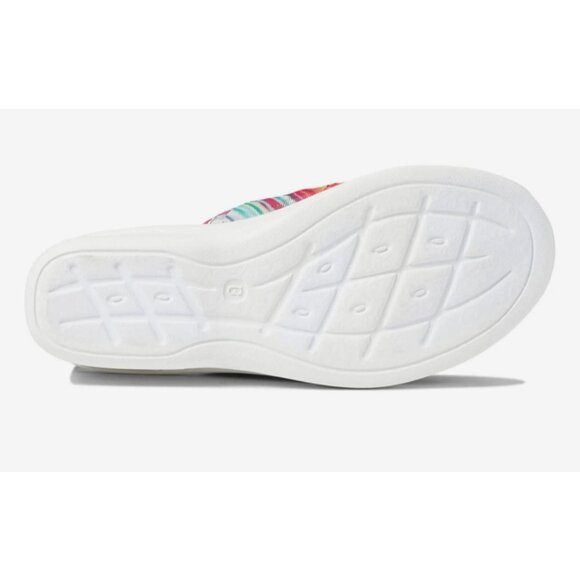 BZees Women's Smile II Slide Sandals Wave Stripe Fabric 8M - Picture 3 of 7